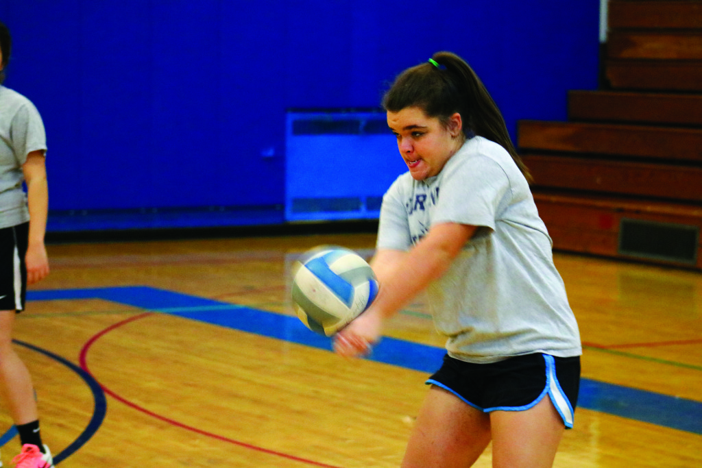 Michelle Morris competes at Volley for Kaity.