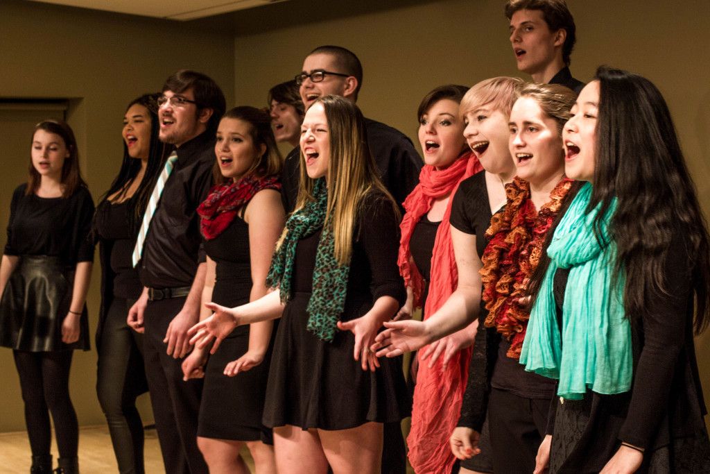 Various members of Vocal Point perform at Tim HortonsPhoto by Corey Maher