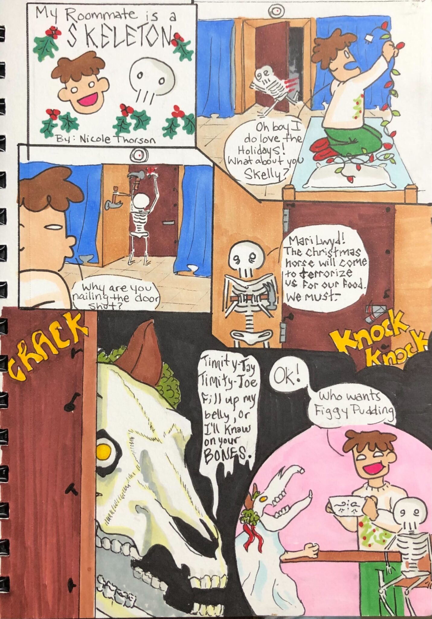 [COMIC] My roommate is a skeleton: Holiday edition - The Leader