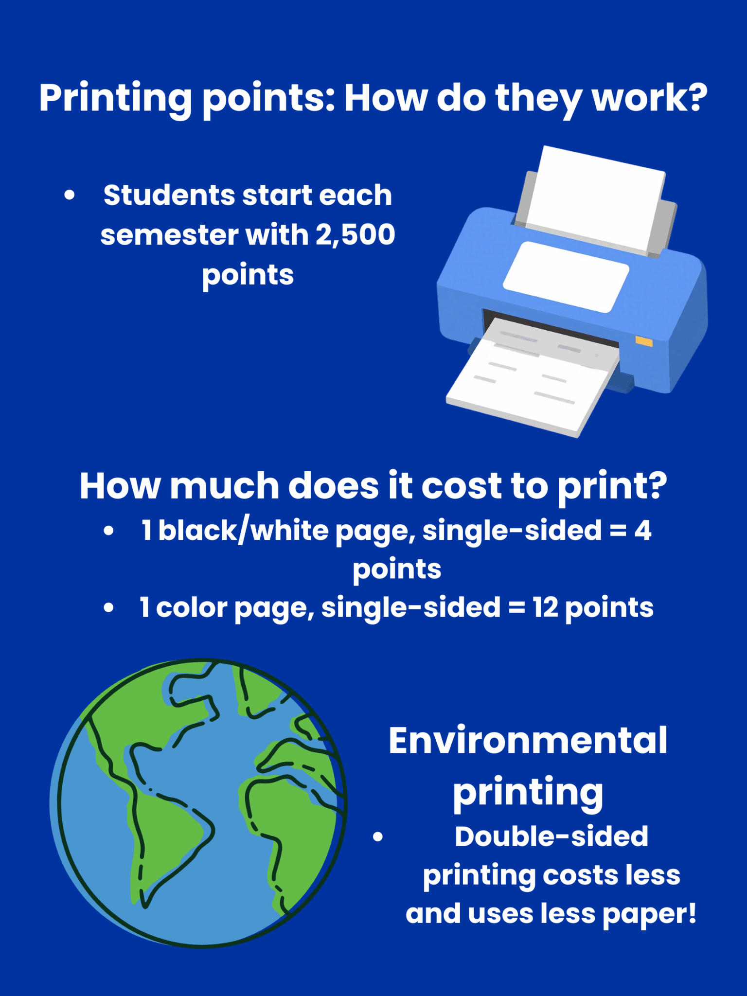 Printing points introduced for students, staff - The Leader