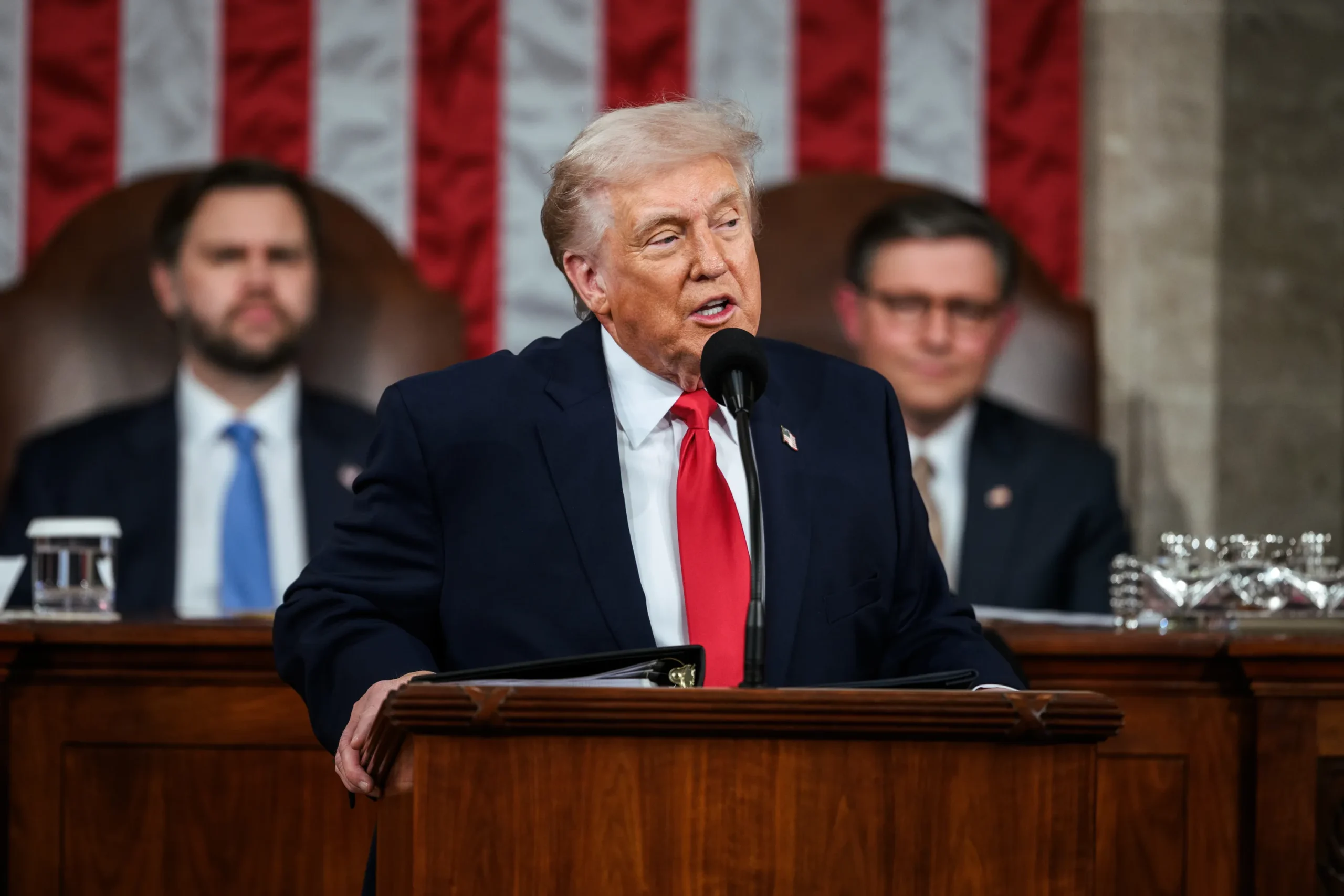 Trump delivers State of the Union address; 50 Democrats boycott - The ...